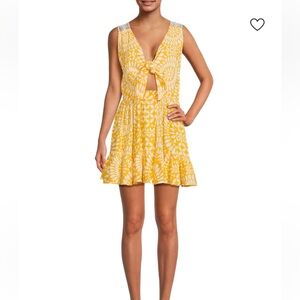 Luna floral crochet Mini Dress